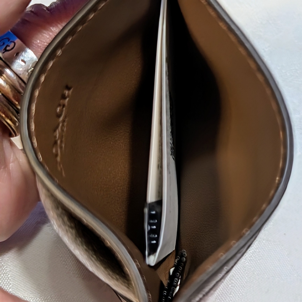Coach Lips Card Holder - Latte Color - Picture 5 of 6
